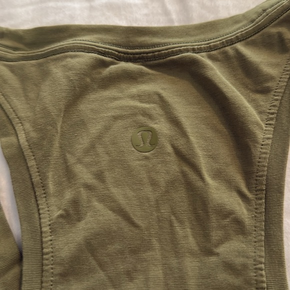 Green Lululemon Cotton Tank Top - Picture 3 of 4